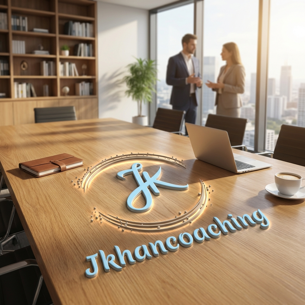 JK Coaching Logo on Table